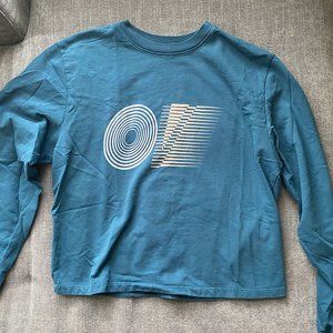 Outdoor voices teal pullover